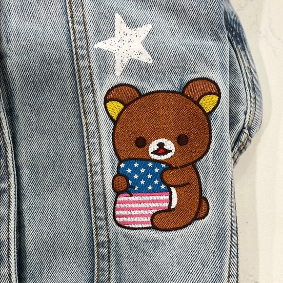 Rilakkuma San-X Original 20th Anniversary USA Tour Limited Denim Jacket - Picture 7 of 9